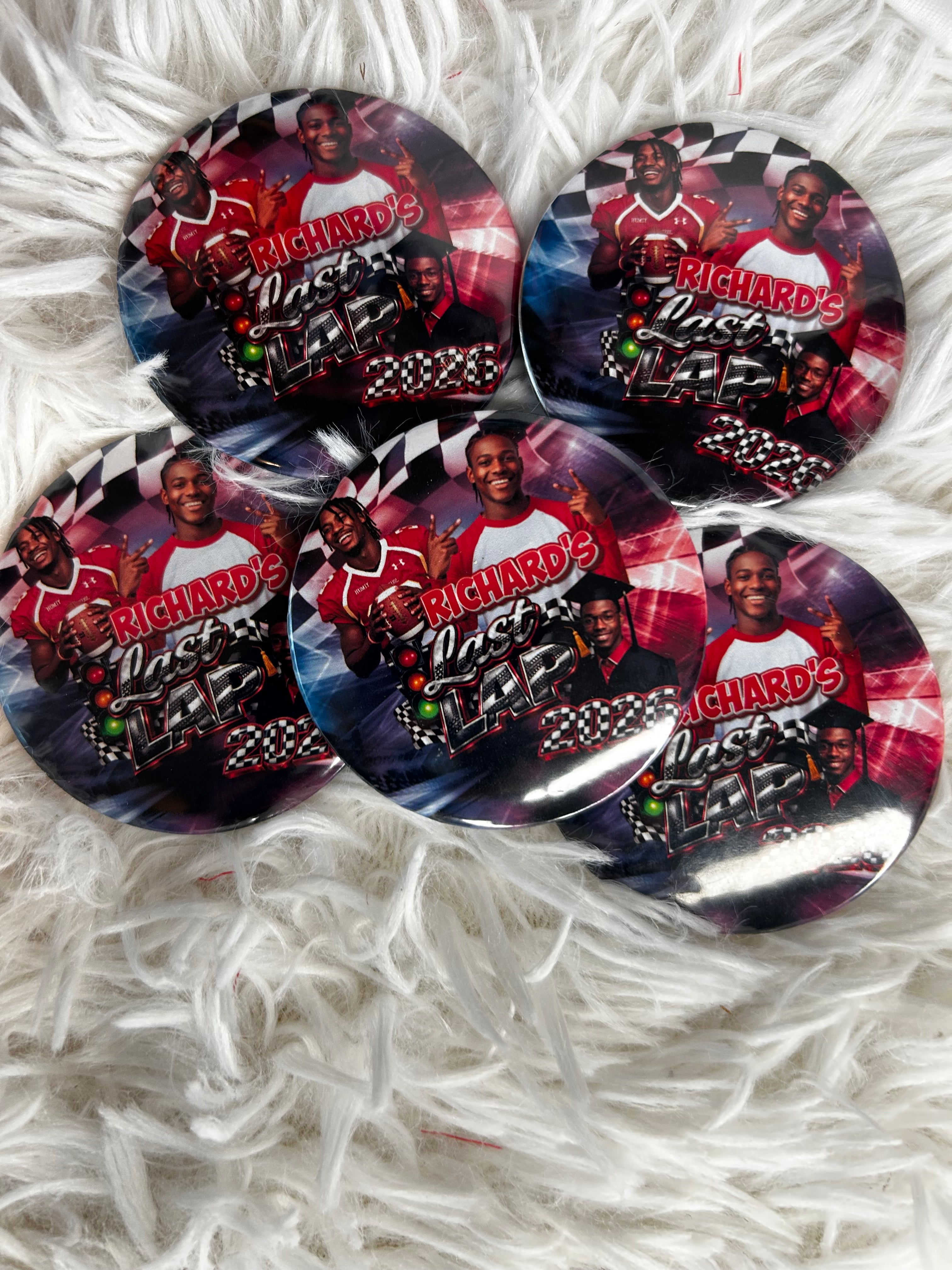 3' Pin Buttons
