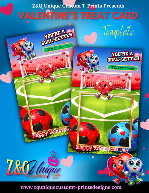 Luxe Valentine's Treat Card Template Bundle/ Instant Download